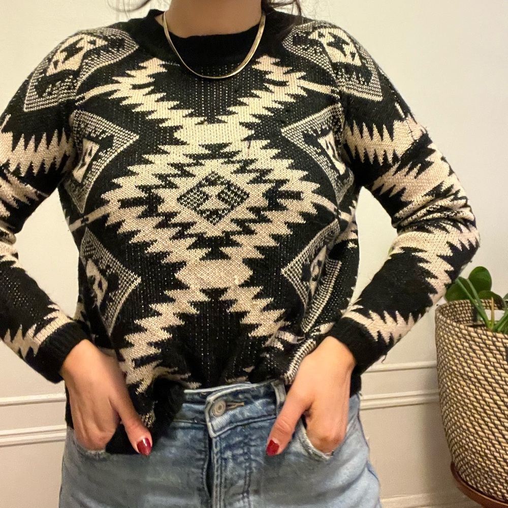 Thrifted Unique Vintage Sweater Size 8